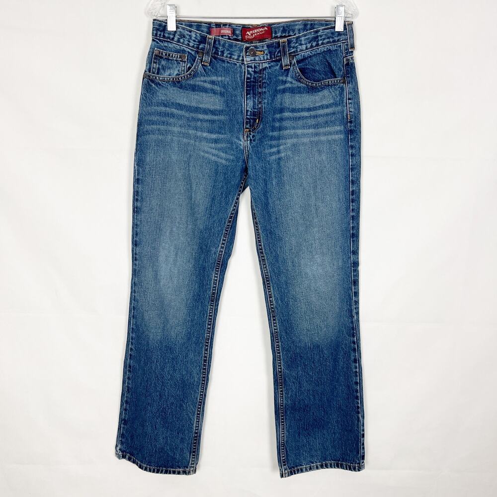 Arizona Boys Husky Dark Wash 5-Pocket Jeans Size 30